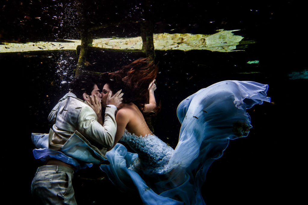 Underwater Post Wedding Photos – Natalia And Joao