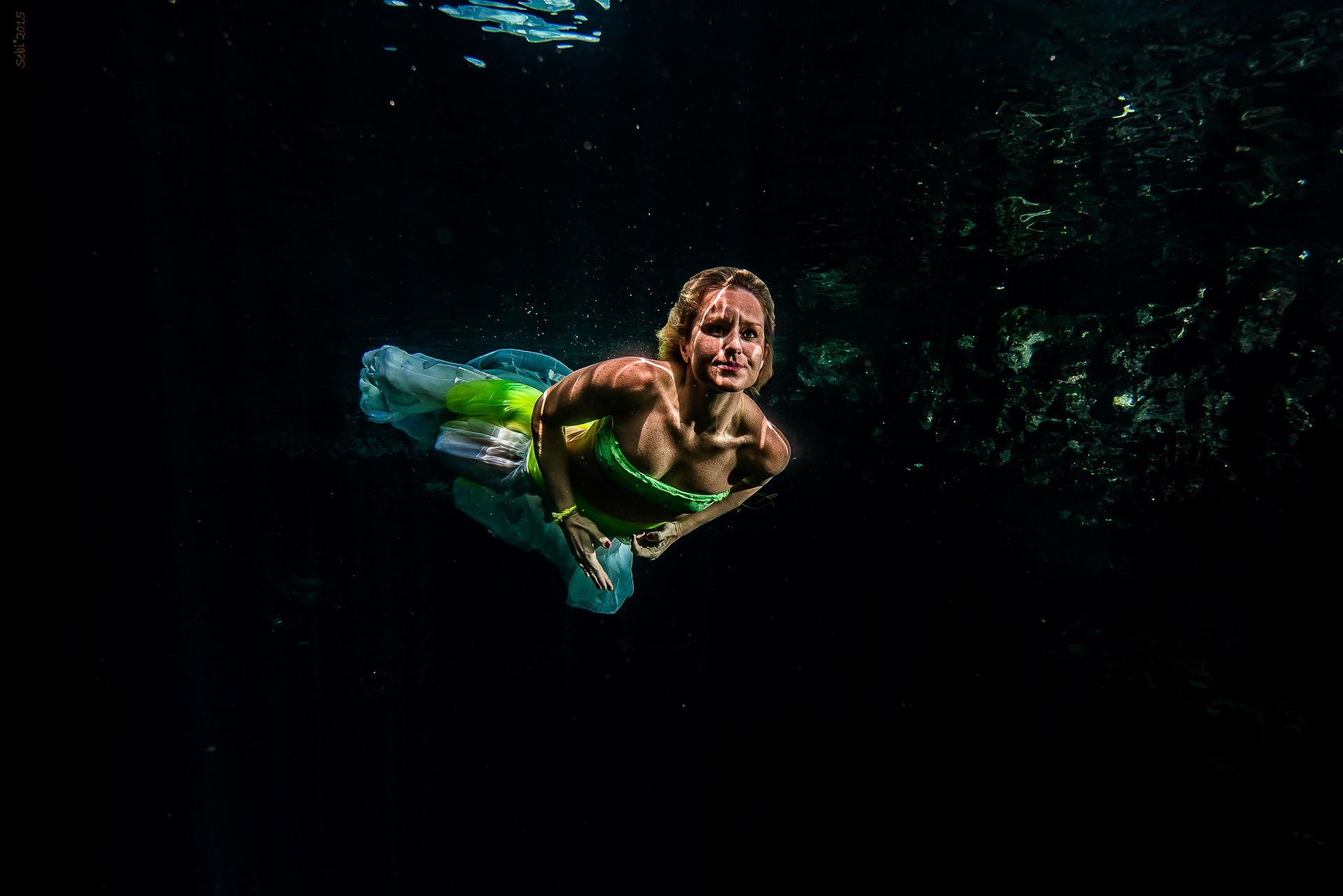 Model underwater from Italy