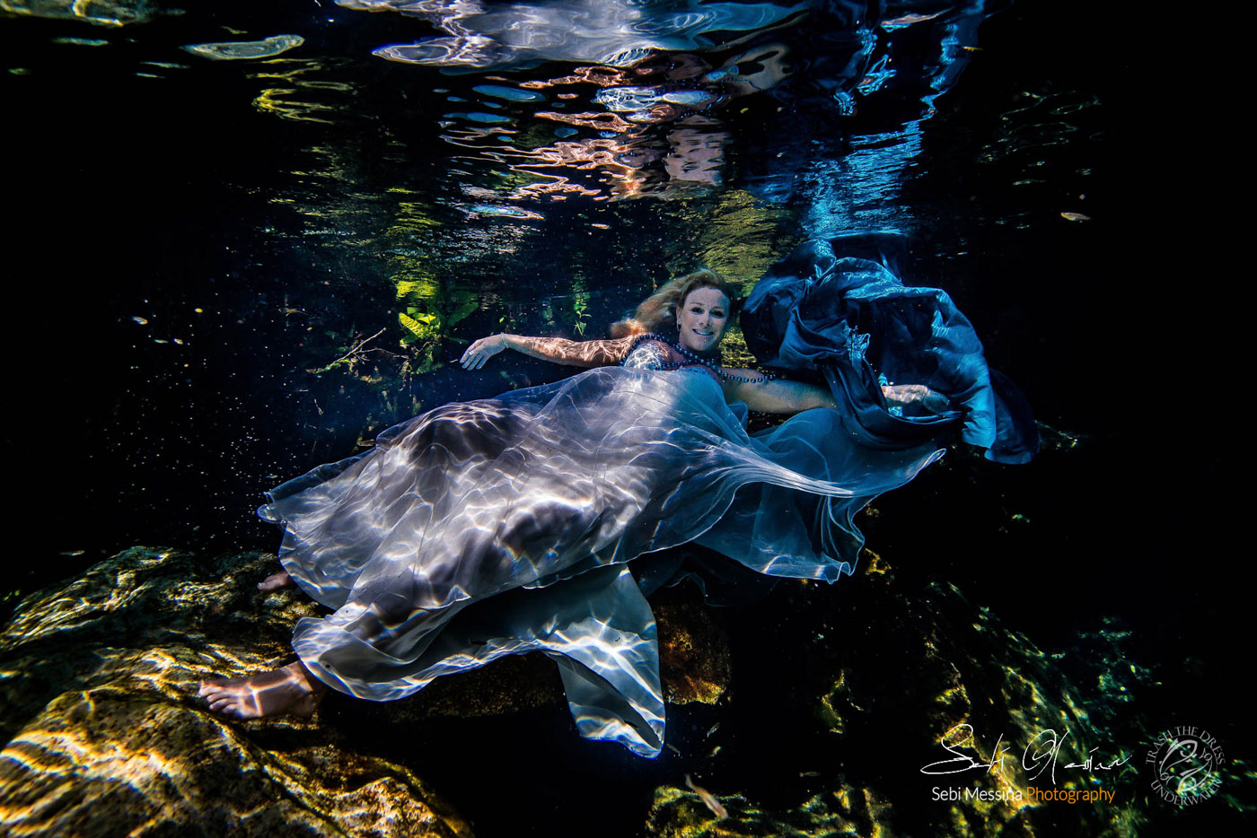 Underwater Trash The Dress Photos – Drew and Jill