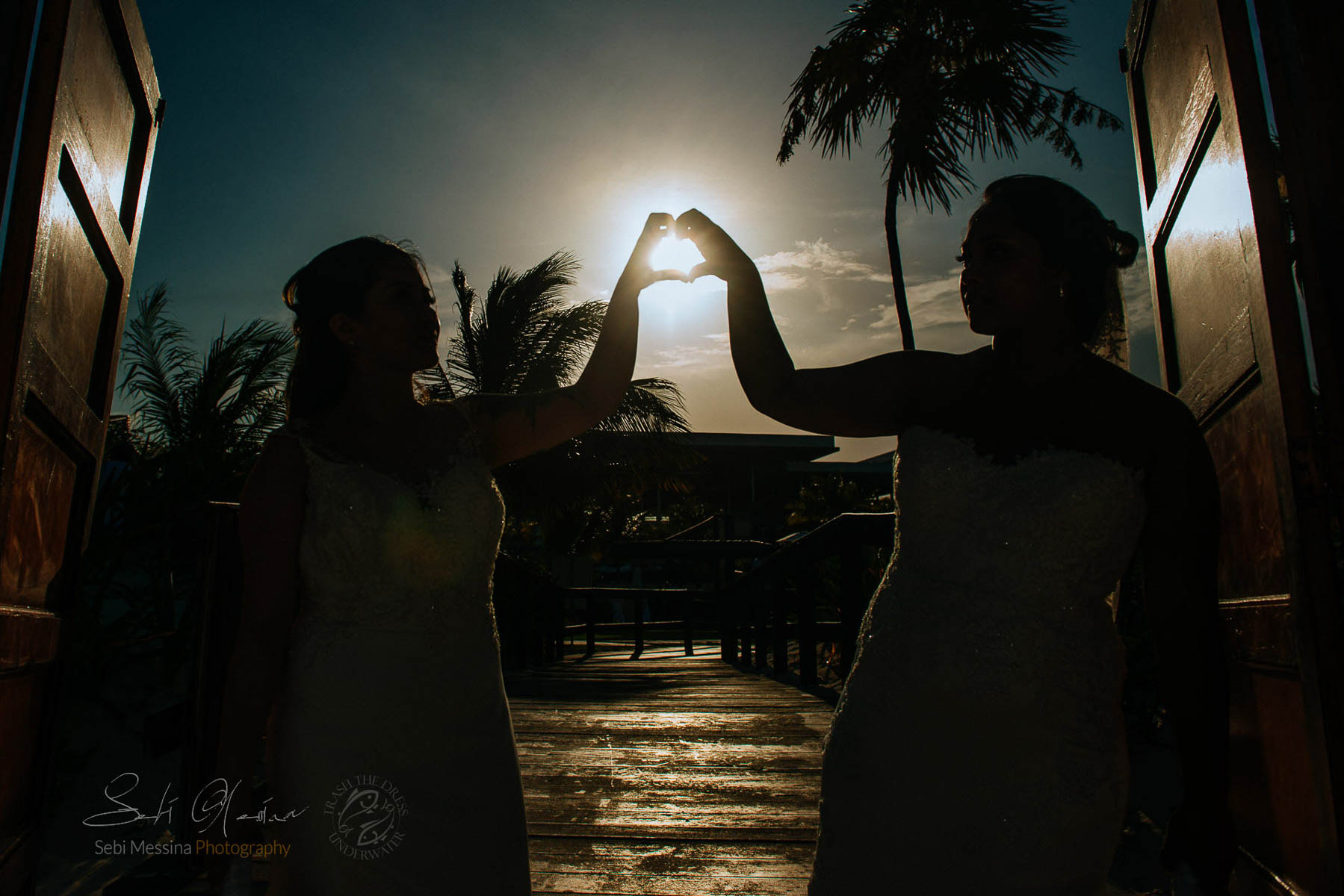 Two brides - Royalton Cancun - Same-sex wedding Mexico - Sebi Messina Photography