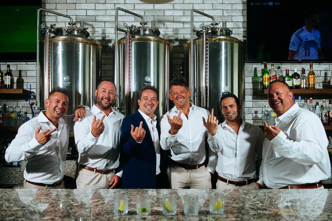 Groomsmen at a destination wedding in Cancun Mexico – Sebi Messina Photography