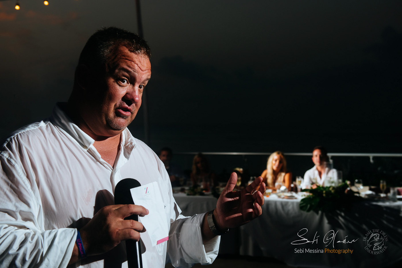 Speeches at a destination wedding in Cancun Mexico – Sebi Messina Photography