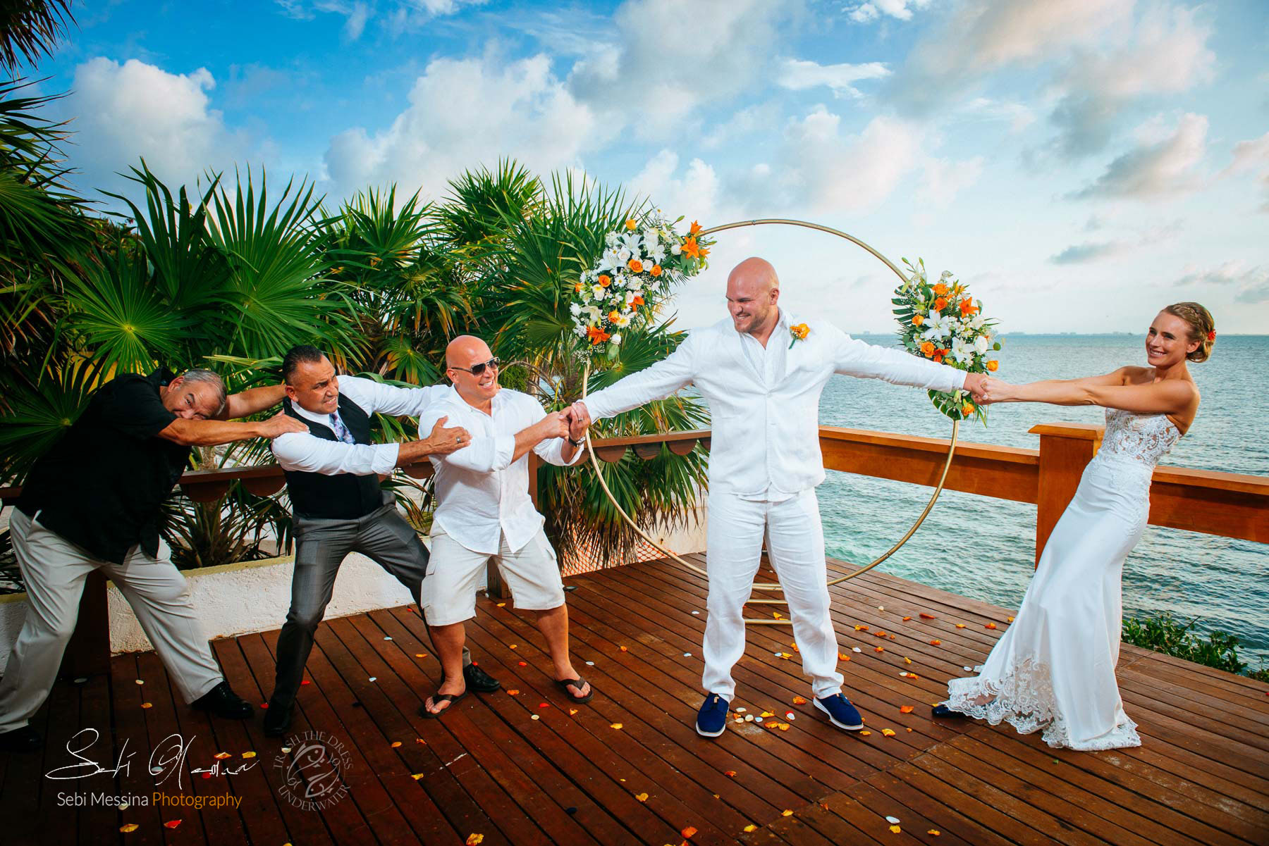 Funny shots - Destination Wedding Ceremony - Zoetry Villa Rolandi