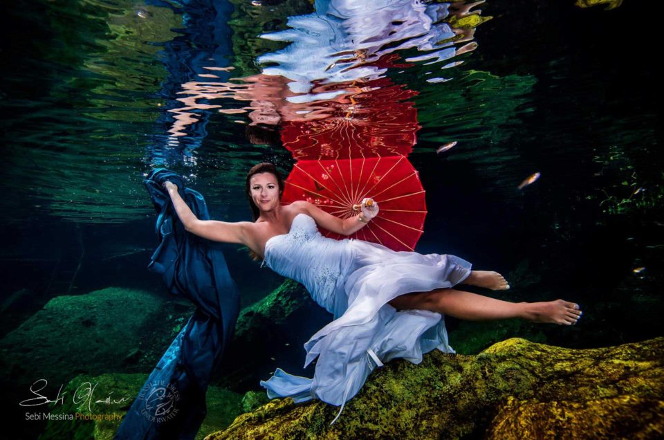 Cenote Underwater Photography - Lee-Anne and Darryl