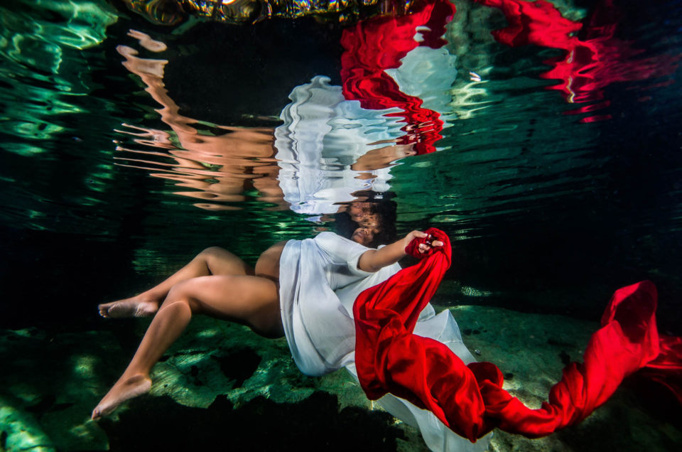 Cenote Underwater Maternity Tulum - Tarrelle