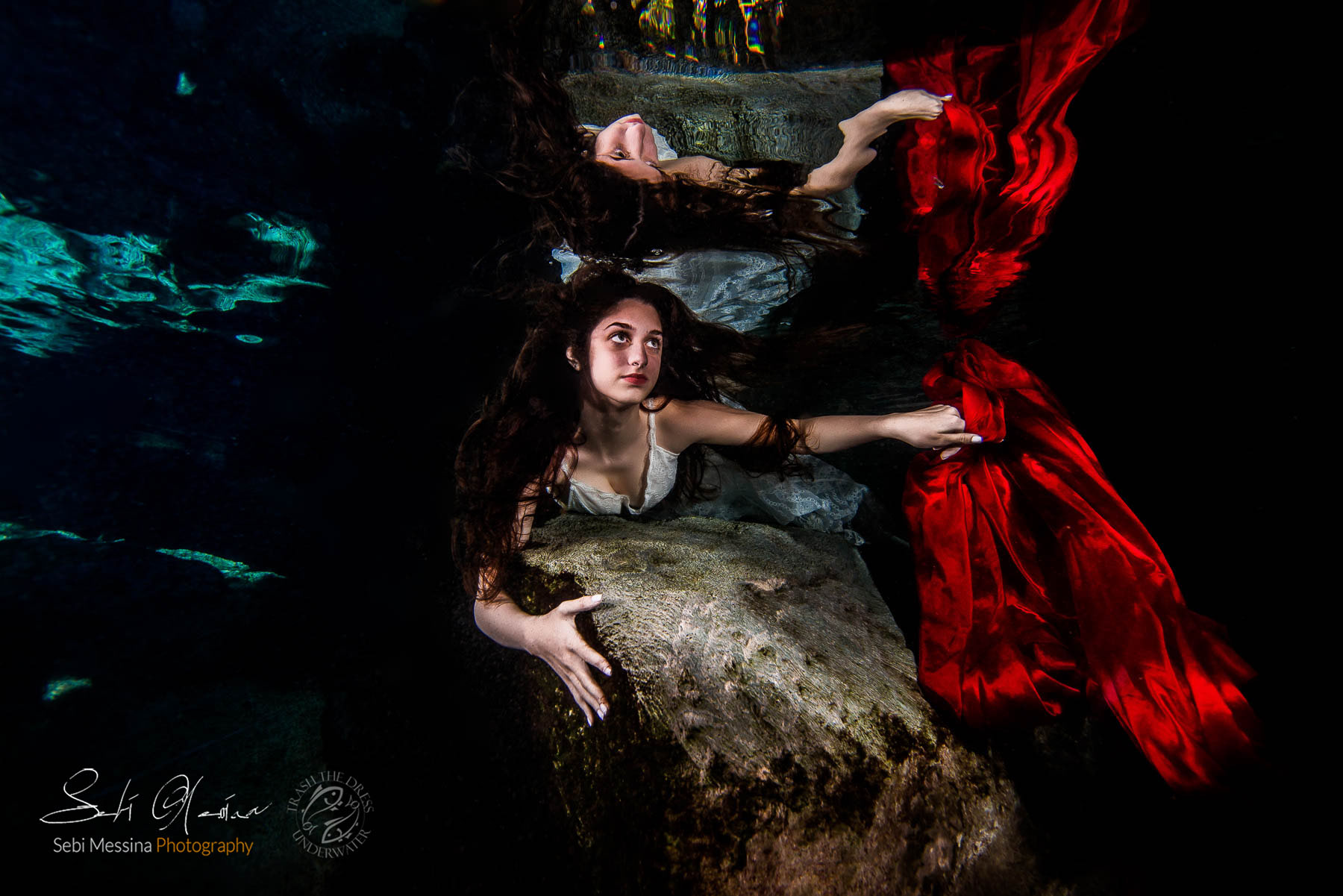 Underwater Sweet 16 Photos Mexico . Sebi Messina Photography