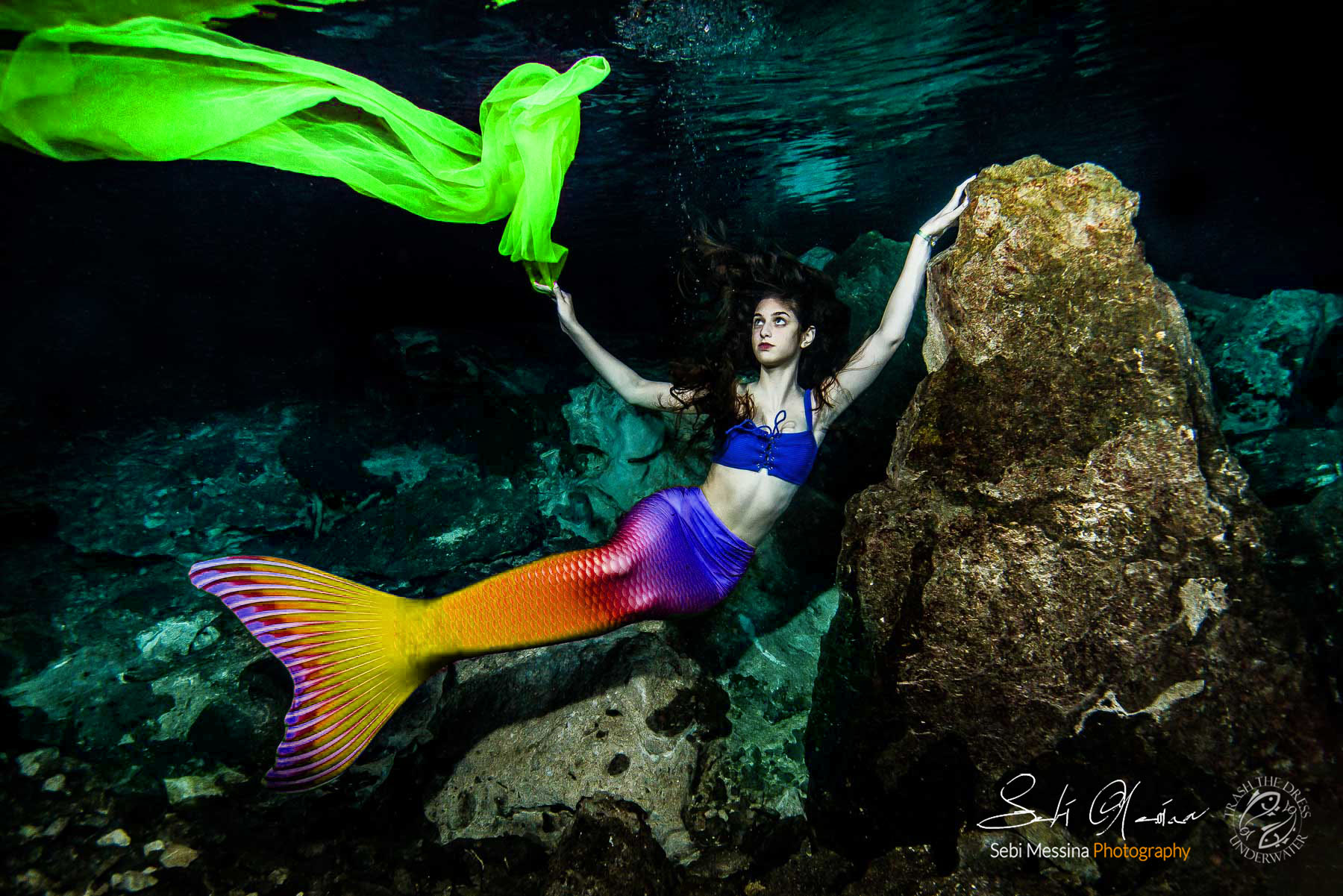 Underwater Sweet 16 Photos Mexico . Sebi Messina Photography