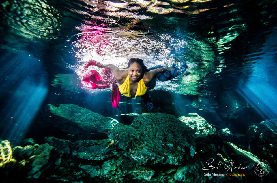 Cenote Underwater Photo Shoot - Nicole