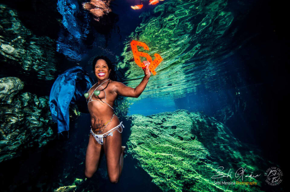 Stunning Birthday in Tulum – Cenote Underwater photoshoot
