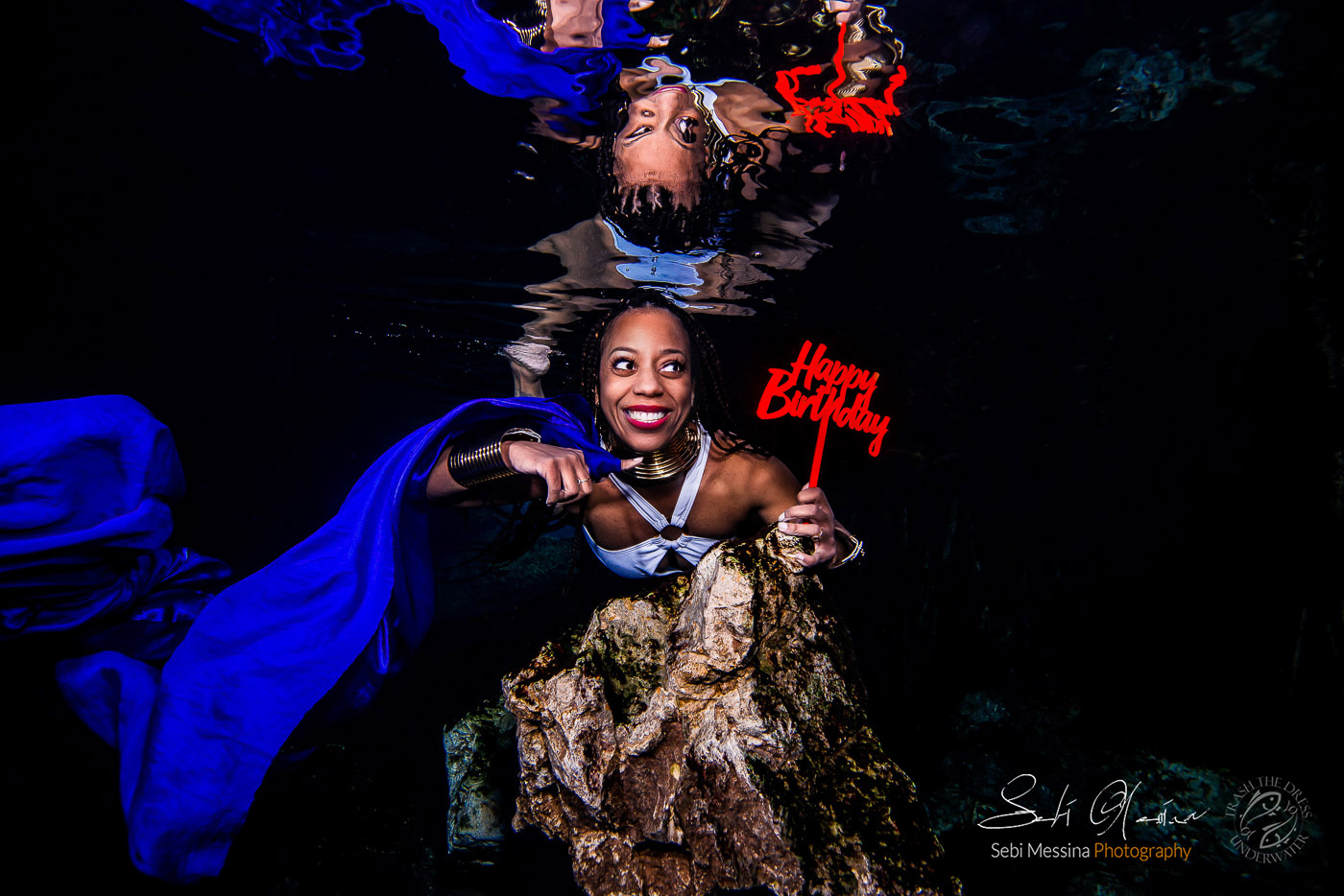 Underwater Cenote Photographer Tulum – Underwater Modeling Mexico - Sebi Messina Photography