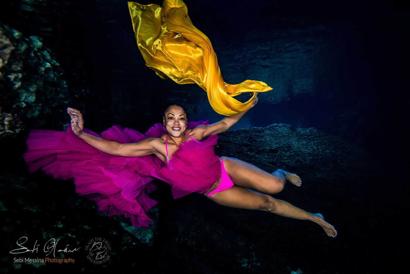 Sharlene - Underwater Cenote Photoshoots - Underwater Modeling Mexico - Sebi Messina Photography