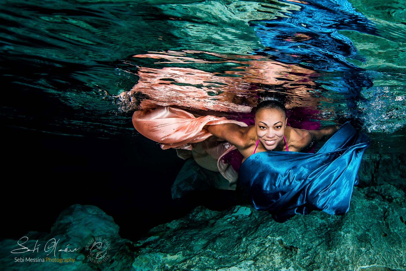 Sharlene - Underwater Cenote Photoshoots - Underwater Modeling Mexico - Sebi Messina Photography