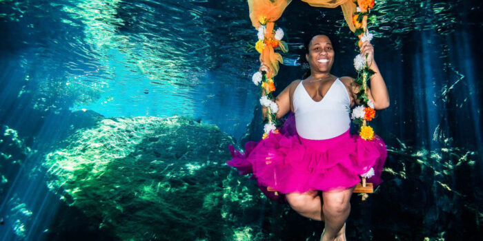 Cenote Underwater Photoshoot Tulum - Sebi Messina Photography