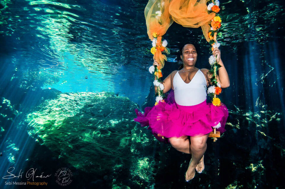 Cenote Underwater Photoshoot Tulum – Ciara