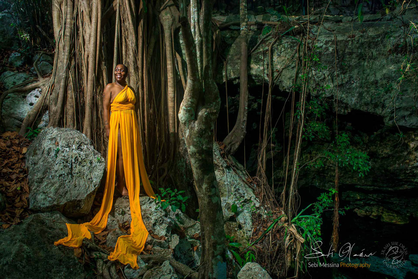 Cenote Photoshoots in Tulum - Sebi Messina Photography