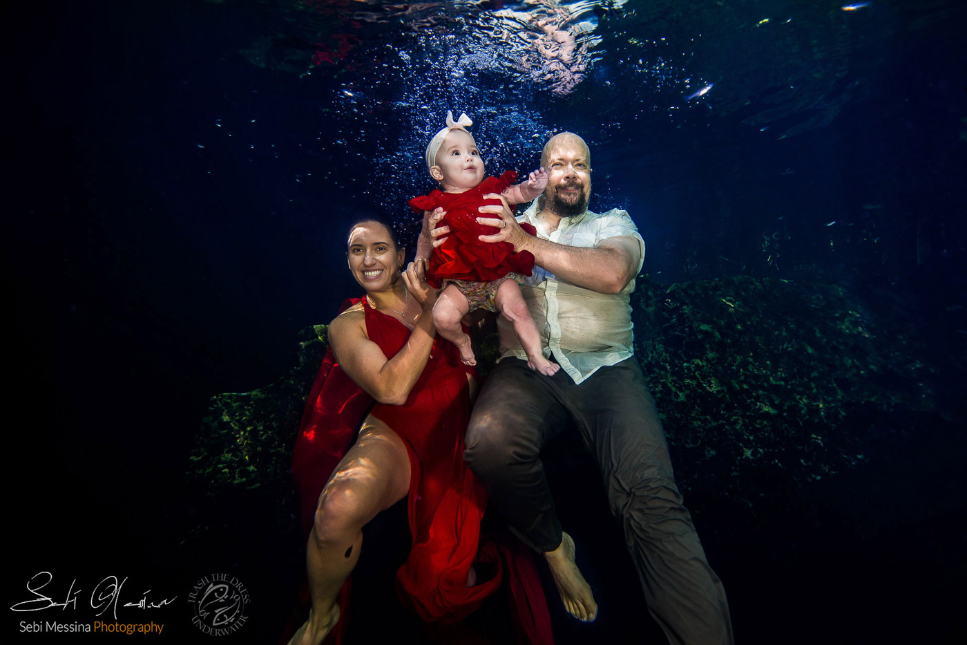 Magical underwater baby shoot