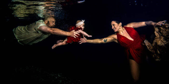Magical underwater baby shoot