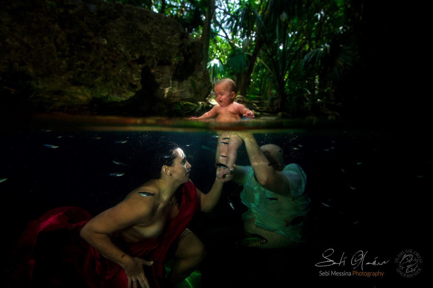 underwater baby shoot